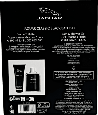 Classic Black Zestaw prezentowy męski Woda toaletowa + Żel pod prysznic  Jaguar