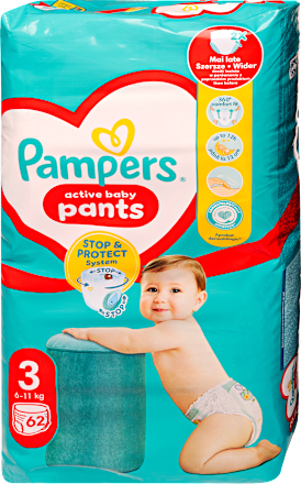 Bugyipelenka Jumbo pack, 3-as méret, 6-11 kg Pampers active baby