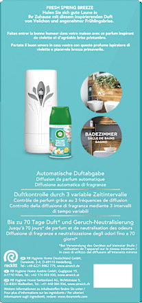 Duftspray Freshmatic Max Starter-Set Fresh Spring Breeze AirWick