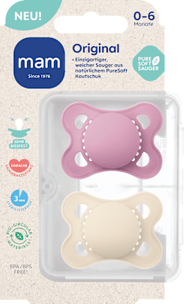 Schnuller Original lila 0-6 Monate mam