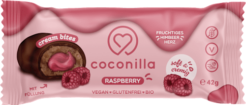 Schokolade Raspberry cream bites coconilla