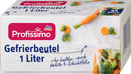 Gefrierbeutel 1 l mit Verschlüssen Profissimo