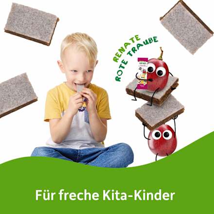 Fruchtriegel mit Getreide Rote Traube, Banane & Aronia ab 3 Jahren, (4x23 g) Freche Freunde