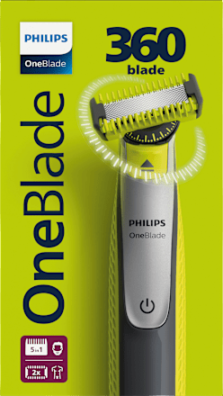 Elektrischer Rasierer, OneBlade 360 Face & Body QP2834/20           PHILIPS OneBlade