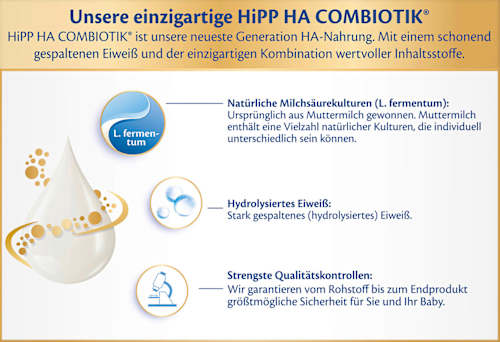 Anfangsmilch HA1 Combiotik von Geburt an HiPP