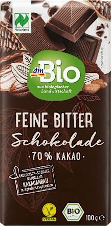 Schokolade, Feine Bitter, 70 % Kakao dmBio