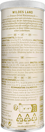 Katzenleckerli gefriergetrocknetes Huhn Wildes Land