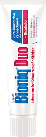 Zahnpasta Zahncreme bei Schmerzempfindlichkeit Bioniq®