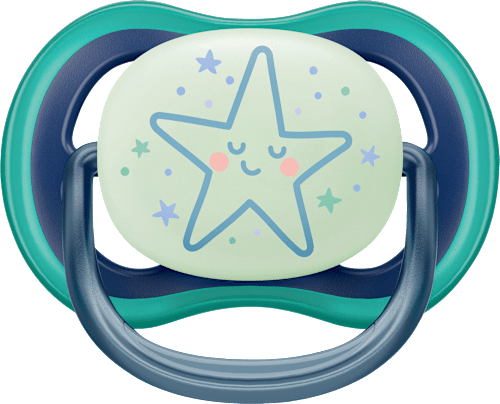 Schnuller ultra air Nighttime, grau/grün, 6-18 Monate  PHILIPS AVENT