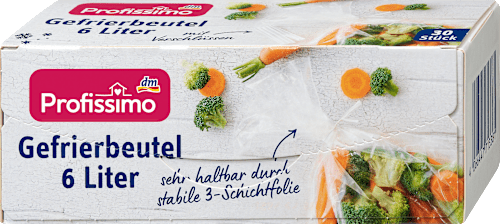 Gefrierbeutel 6 l mit Verschlüssen Profissimo