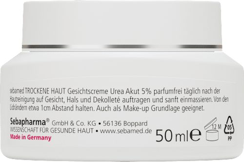 Gesichtscreme trockene Haut Urea Akut parfumfrei sebamed