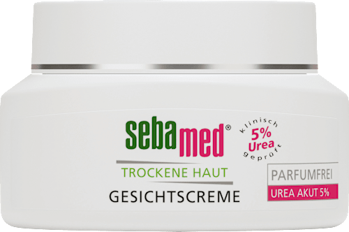 Gesichtscreme trockene Haut Urea Akut parfumfrei sebamed