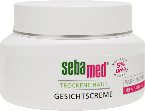 Gesichtscreme trockene Haut Urea Akut parfumfrei sebamed