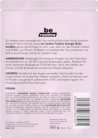 Badebombe Positive Energie BE ROUTINE