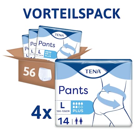 Pants Inkontinenz Plus Gr. L, Vorteilspack (4x14 St) TENA