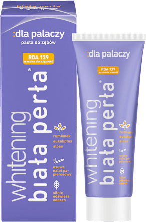 Pasta do zębów dla palaczy Whitening biała perła