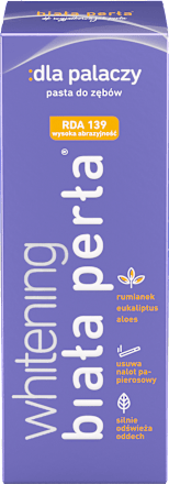 Pasta do zębów dla palaczy Whitening biała perła