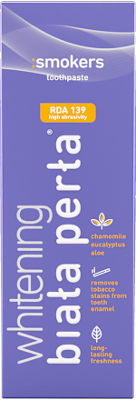 Pasta do zębów dla palaczy Whitening biała perła