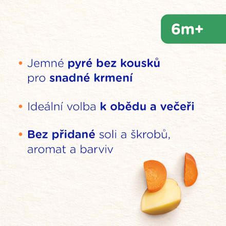 příkrm  mrkev s hovězím a brambory 6m+ Sunar