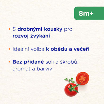 příkrm boloňské špagety s hovězím 8m+ Sunar