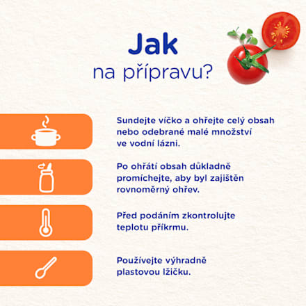 příkrm boloňské špagety s hovězím 8m+ Sunar