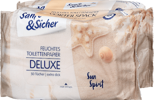 Влажна тоалетна хартия Sun Spirit (2x50бр.) Sanft&Sicher