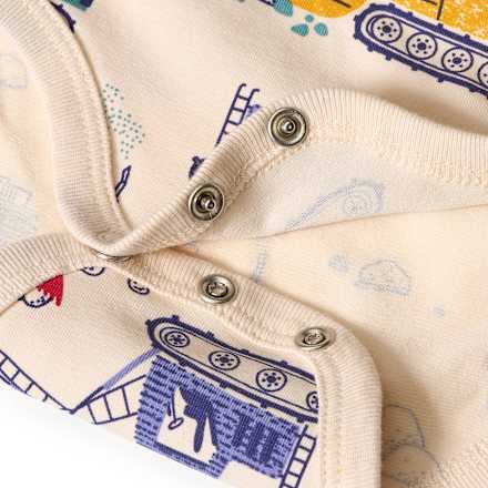 Body Langarm Pro Climate mit Baustellenfahrzeug-Muster, beige, Gr. 98/104 ALANA