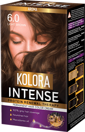 Боя за коса Protein Renewal Therapy, Nr. 6.0 Light Brown KOLORA INTENSE