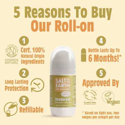 Salt of the Earth deo roll-on – Neroli & Orange Blossom Salt of the earth