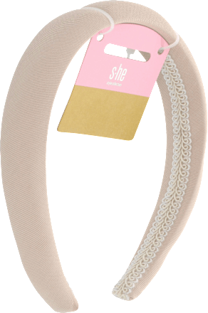 Haarreif gepolstert beige s-he stylecollection