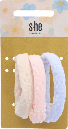 Haargummi-Set pastell gepunktet s-he stylecollection