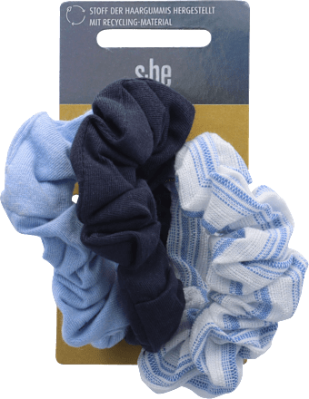 Scrunchie-Set blau  s-he stylecollection