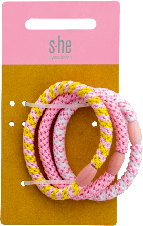 Haargummi-Set geflochten bunt s-he stylecollection