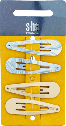 Haarspangen-Set blau beige s-he stylecollection