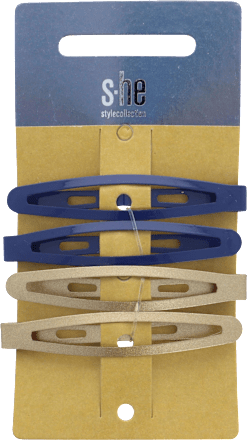 Haarspangen-Set blau gold s-he stylecollection