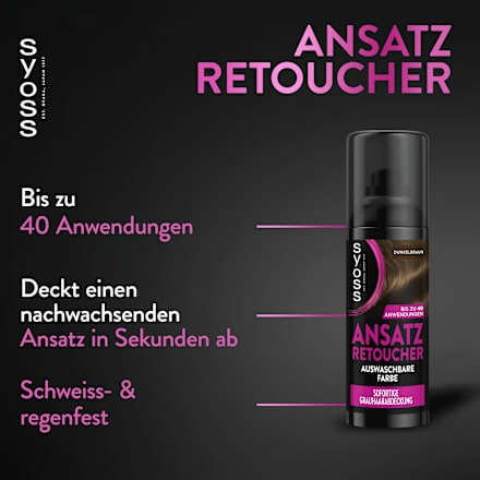 Ansatz Retoucher Dunkelbraun Syoss
