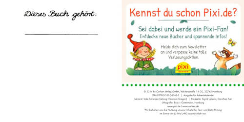 Adventskalender 2024 Pixi Carlsen