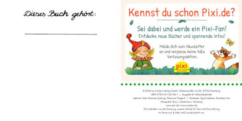 Adventskalender 2024 Pixi Carlsen