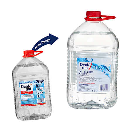 Destilliertes Wasser Denkmit