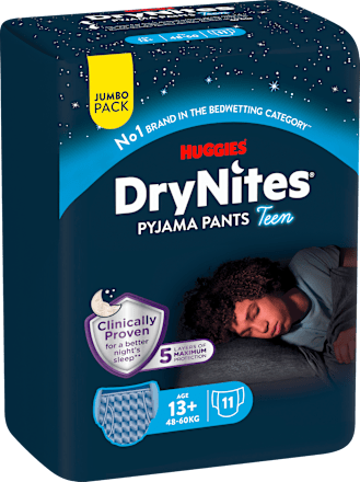 Pyjama Pants Jungen 13+ Jahre, Jumbopack HUGGIES DryNites