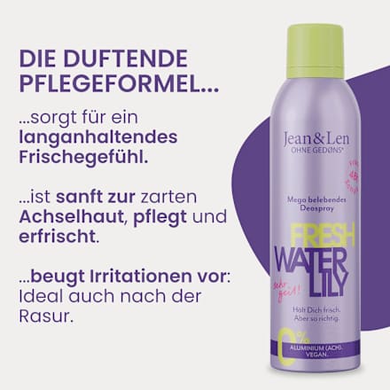 Deospray Fresh Waterlily Jean&Len