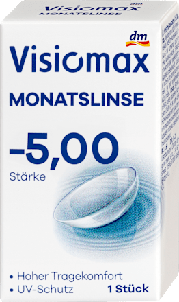 Mjesečna kontaktna leća – dioptrija -5,00 visiomax