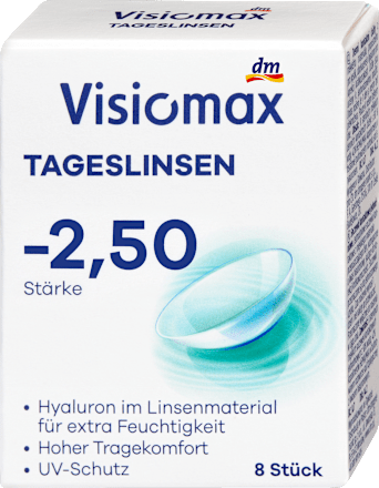 kontaktní čočky denní -2,50 DP visiomax