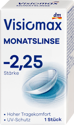 kontaktní čočky měsíční -2,25 DP visiomax