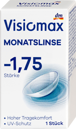 kontaktní čočky měsíční -1,75 DP visiomax
