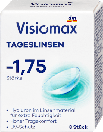 kontaktní čočky denní -1,75 DP visiomax