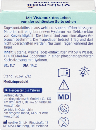 Soczewki jednodniowe -4,75 VISIOMAX