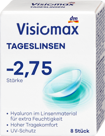 kontaktní čočky denní -2,75 DP visiomax