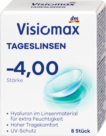 kontaktní čočky denní -4,00 DP visiomax