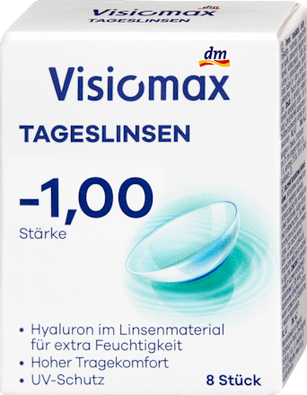 kontaktní čočky denní -1,00 DP visiomax